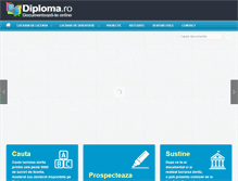 Tablet Screenshot of diploma.ro